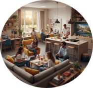 Accommodation &amp; Living logo